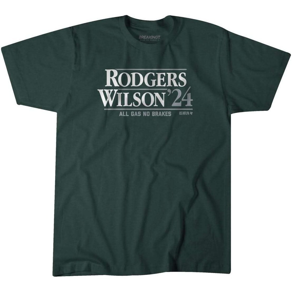 NFL New York Jets Football Rodgers Wilson 24 Green Shirt Men's Size XL NWT
